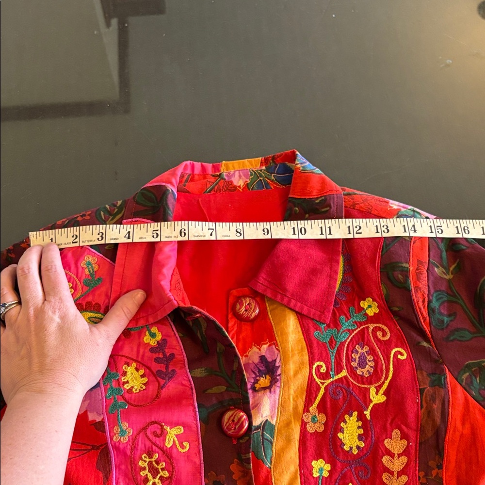 Colorful Floral Patchwork Jacket - Picture 6 of 11